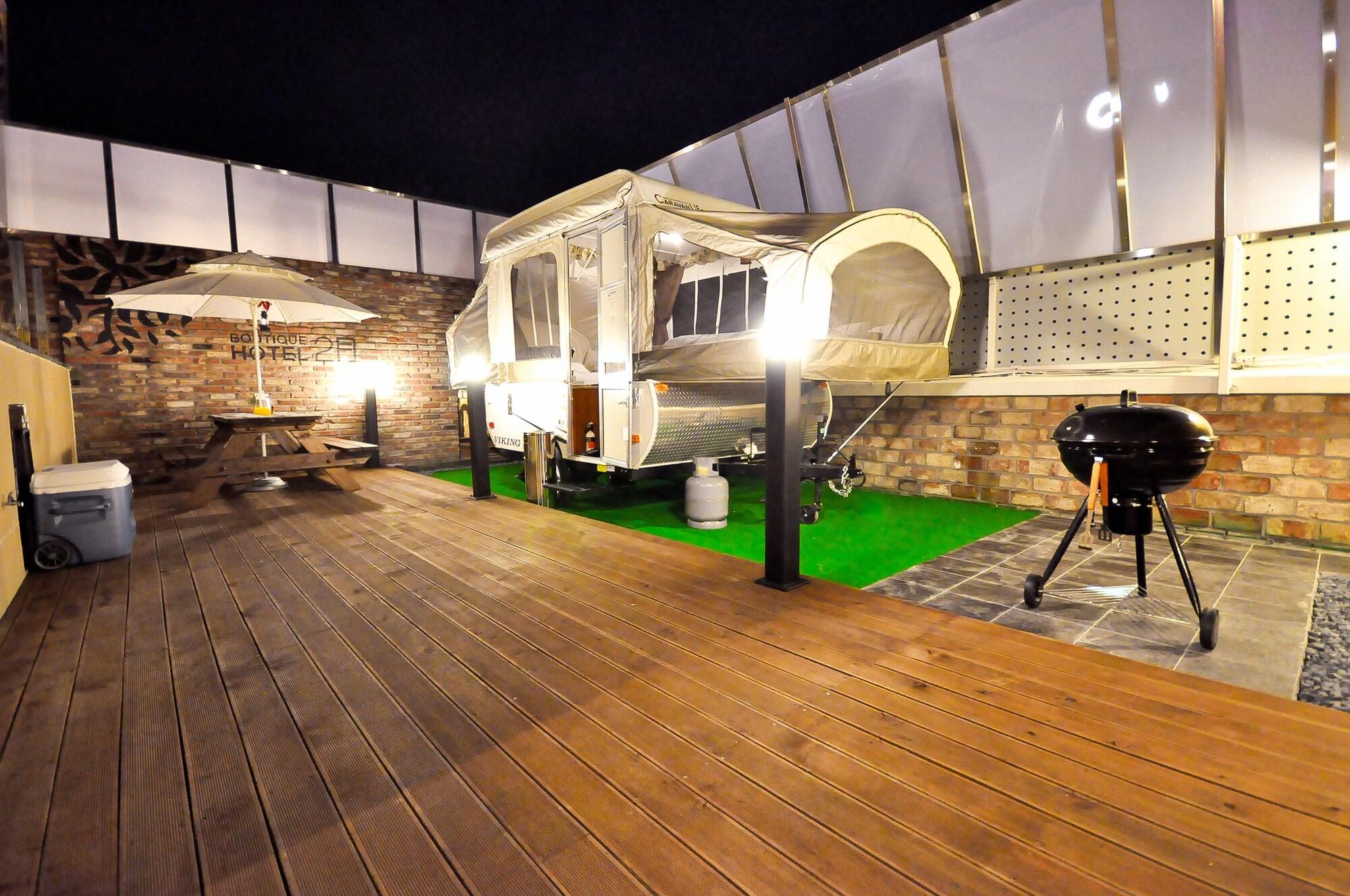 February Hotel Apsan Daegu Bagian luar foto